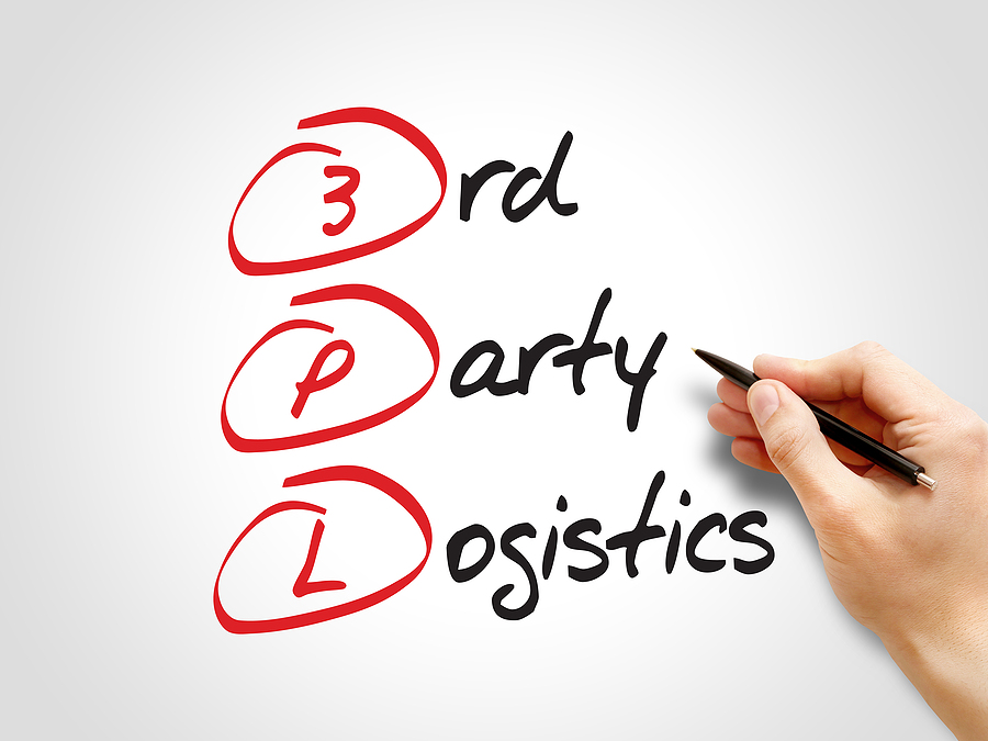 3PL - 3rd Party Logistics acronym business concept